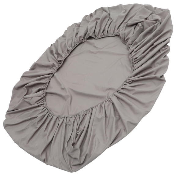 ETEREAUTY Full Fitted Sheet in Gray Cotton Prevent Sliding Practical Use for Adults 1 Set