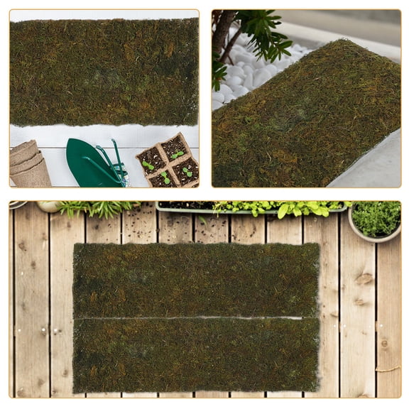 ETEREAUTY Green Artificial Moss Pad for Window and Garden Decor Water Resistant and Easy to Install