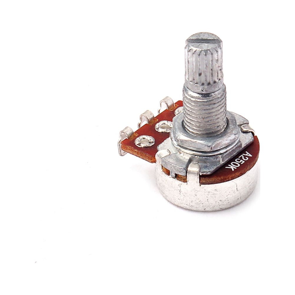 ETEREAUTY Guitar Accessory A250K Mini Long Knurled Split Shaft Curved