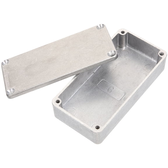 ETEREAUTY Guitar Pedal Box Aluminum Stomp Box Silver for Guitar Accessories 1 Set