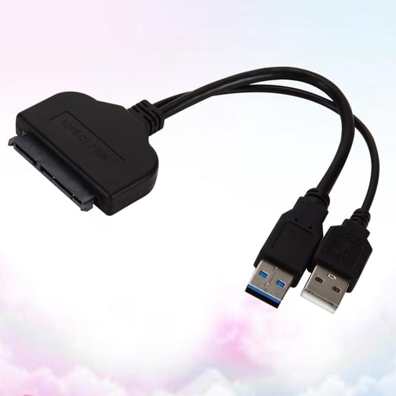 ETEREAUTY Hard Drive Converter Cable USB3.0 to Adapter Cord Black 1Pack