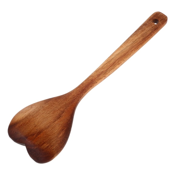 ETEREAUTY Food Serving Spoon Large Cooking Spoon Wood 1Pack For Family And Friends