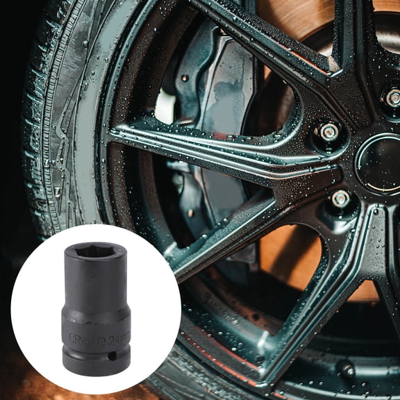 ETEREAUTY Heat-Treated Impact Socket for Engine Use Compatible with 24Mm Pulley Bolt