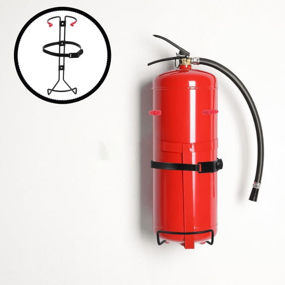 ETEREAUTY Heavy Duty Fire Extinguisher Wall Mount Bracket with Protective Storage for Home Use