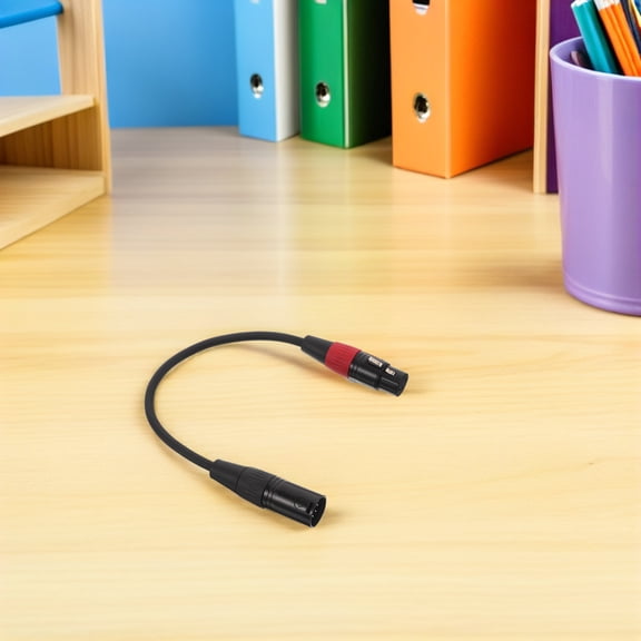 ETEREAUTY Xlr 3F to 5M Adapter Cable, Black, High Fidelity, for Pa Systems, Home Use