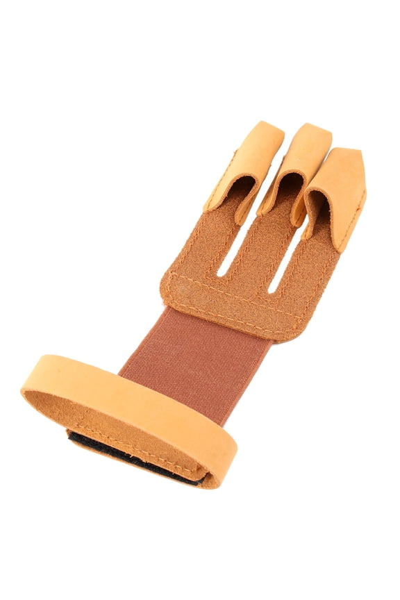 High Grade Cow Archery Gloves for Hunting with Adjustable Wrist Belt