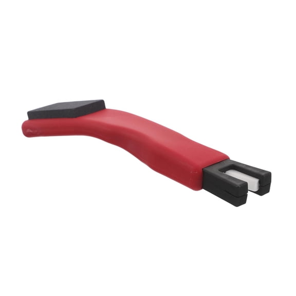 ETEREAUTY Portable Red Hockey Skate Sharpener Tool with Stable Grinding Stone for Home Use