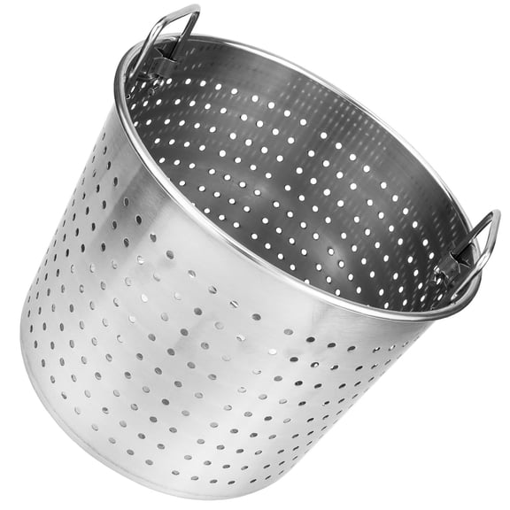 ETEREAUTY Large Stainless Steel Crawfish Pot with Handles Multipurpose Leaky Boil Bucket for Seafood