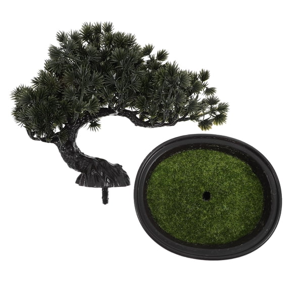 ETEREAUTY Etereautey Olive Green Lifelike Bonsai Tree for Home Longevity