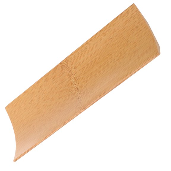 ETEREAUTY Light Yellow Bamboo Rolling Pin Display Base for Pasta and Pie Dough with Anti-Roll Feature