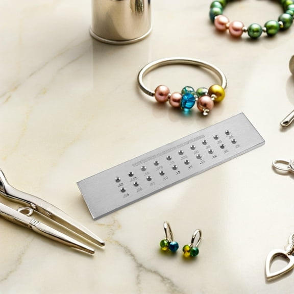 ETEREAUTY Glossy Metal Jewelry Drawplate with Multi Hole Structure for Handmade Wire Crafting