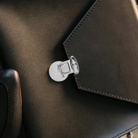 ETEREAUTY Lock Fasteners for Bags Metal Silver 1Set featuring Secure Fastening for Wallets Back to School