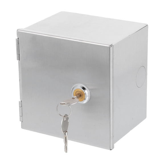 ETEREAUTY Lockable Waterproof Power Socket Cover Durable Metal Wall Plate for Outdoor and Indoor
