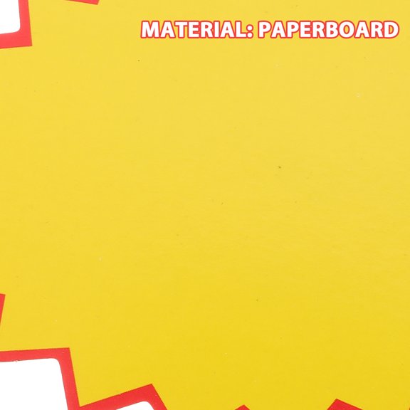 ETEREAUTY Market Price Tags Yellow Paperboard for Business Exhibition Price Identification