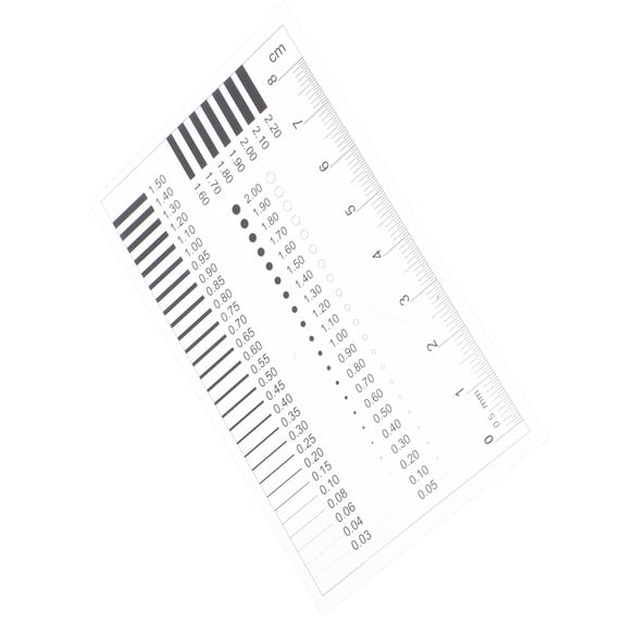 ETEREAUTY Clear Visibility Film Ruler for Accurate Crack and Scratch Measurement High Precision Tool