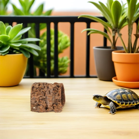 ETEREAUTY Natural Cork Bark Flats for Reptile Tank with Realistic Tree Bark and Lightweight Design