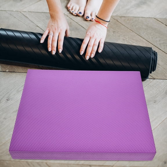 ETEREAUTY Purple Tpe Balance Cushion for Exercise Stability and Mobility Training