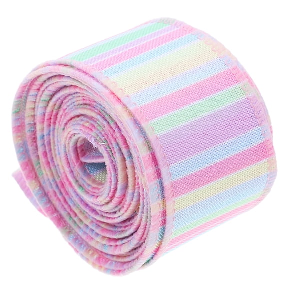 ETEREAUTY 1 Roll Pastel Ribbon Wired Multi Colored Crafting for DIY Supplies Easter Celebrations Present Wrapping