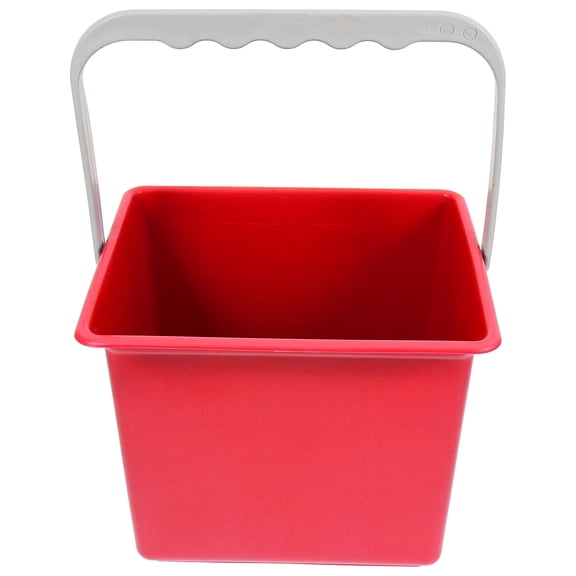 ETEREAUTY Large Capacity Red Cleaning Bucket with Spout Plastic Bucket for Car Use