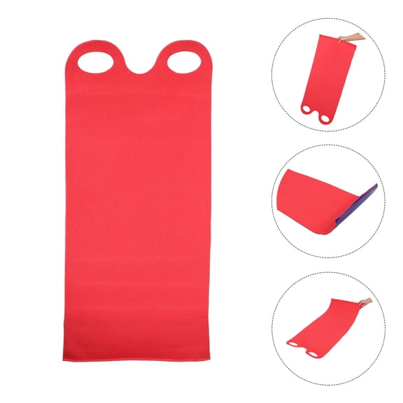 ETEREAUTY Red Purplish Plastic Snow Sled with Ergonomic Shape for Smooth Snow Sliding