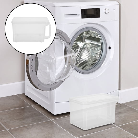 ETEREAUTY Transparent Laundry Detergent Storage Container with Lid Airtight for Home Use