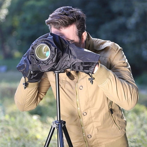 ETEREAUTY Professional Camera Rain Cover Waterproof Sleeve Protects Lens and Body from Rain Snow