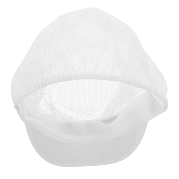 ETEREAUTY Professional White Cooking Hair Net Cap Unisex Chef Beanie for Restaurant Use