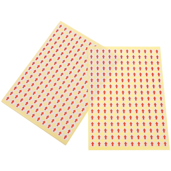 ETEREAUTY Red Arrow Label Sheets Paper Material for Daily Use in Factory Warehouse Office Use