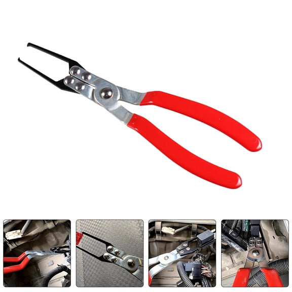 ETEREAUTY Red Universal Fuse Pliers Tool for Car Use Chrome Vanadium Steel Durable and Portable