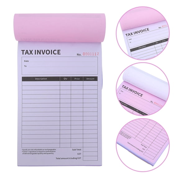ETEREAUTY Retail Order Forms Invoice Book with Copy for Small Business Financial Tracking