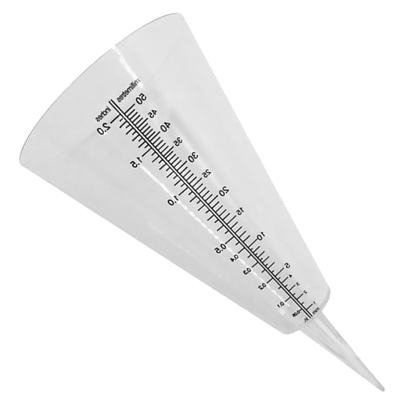 ETEREAUTY Reusable Plastic Rainfall Gauge with Marked Scale for Farming and Meteorological Use
