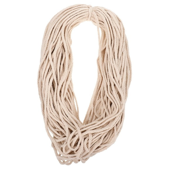 ETEREAUTY Rope for Crafts Hand Woven Polyester Cotton Beige 1Set for Packing