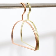 ETEREAUTY Golden Metal Semicircle Scarf Hanger for Closet Organization