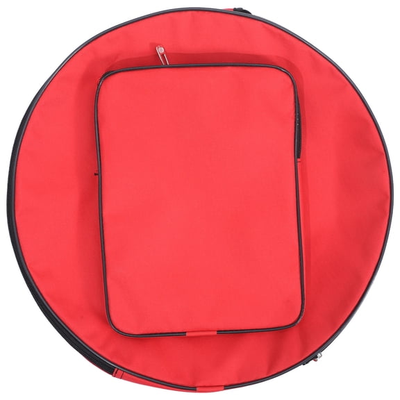 ETEREAUTY Snare Drum Rolling Case Red Oxford Cloth Portable for Practice 1Set