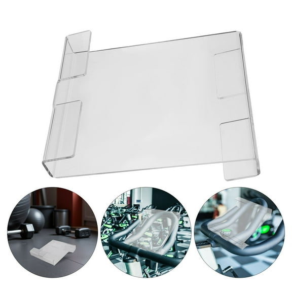 ETEREAUTY Stable Transparent Acrylic Stand for Stationary Bike Tablet and Phone Mount