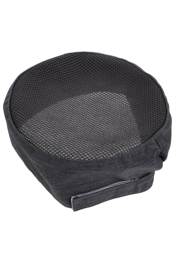 Breathable Mesh Top Kitchen Chef Cap in Grey Cotton Comfortable Cooking Beanie