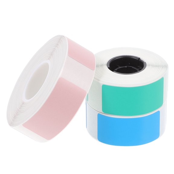ETEREAUTY Water and Oil Resistant Thermal Barcode Labels Assorted Color for Product Identification