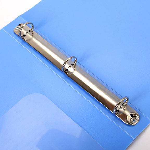 ETEREAUTY Three Hole Plastic Lever Arch File Folder in Blue for Professional Document Storage