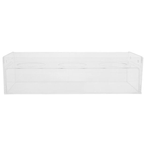 ETEREAUTY Transparent Acrylic Beverage Display Stand with Space Saving Design for Home and Bar Countertop
