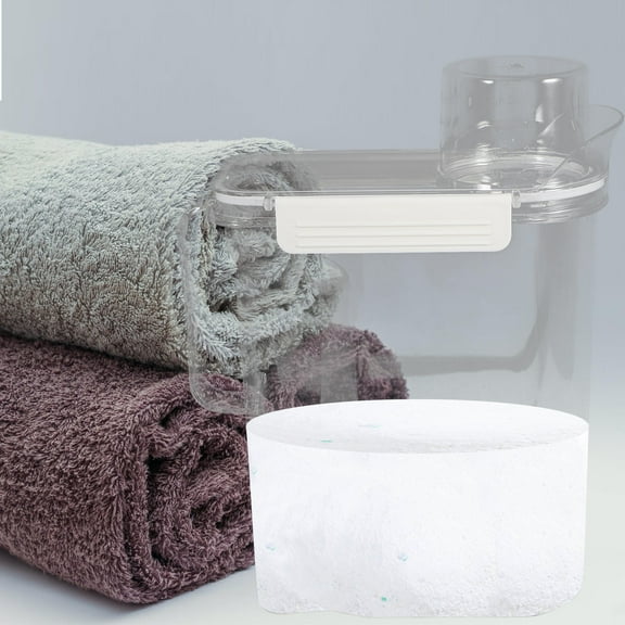 ETEREAUTY Transparent Sub Bucket with Scale Lid for Multipurpose Laundry Storage