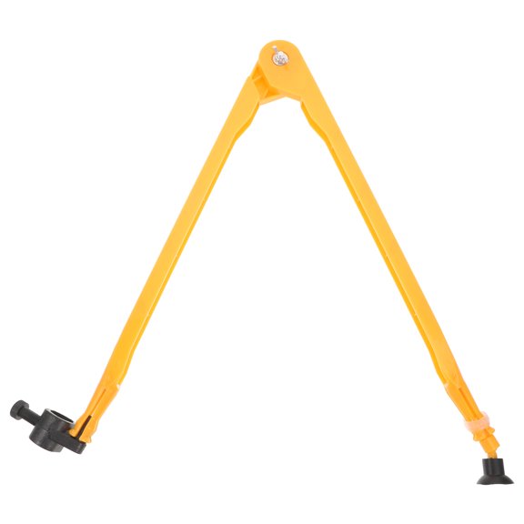 ETEREAUTY Versatile Orange Plastic Compass for Geometry Teaching and Accurate Circle Drawing