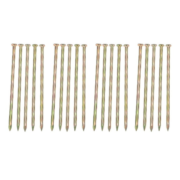 ETEREAUTY 20PCS Spiral Deck Nail Carbon Steel Landscape Nails for Homeowners