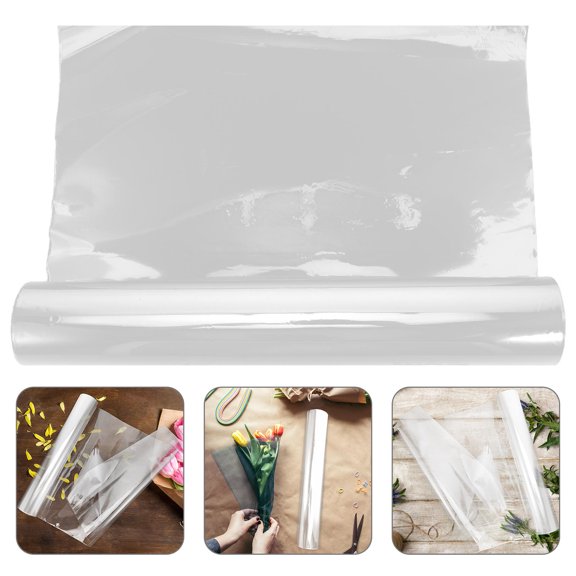 ETEREAUTY Clear Floral Wrapping Paper for Flower Bouquets, Packaging and Elegant Presentation