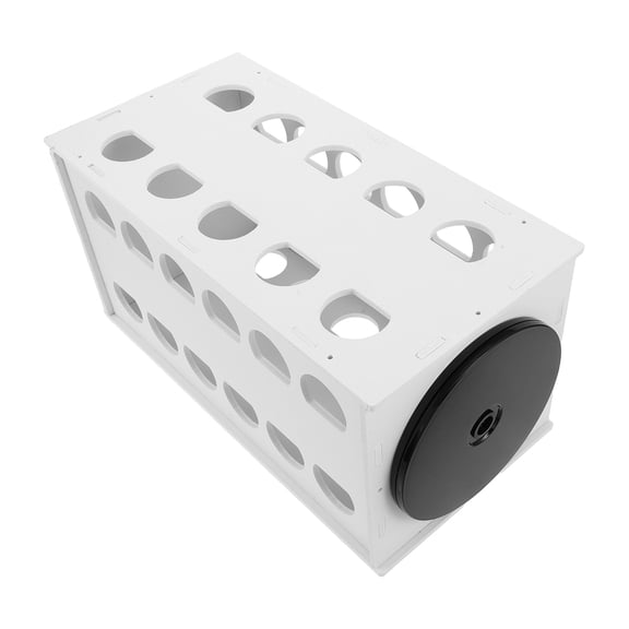 ETEREAUTY White Rotating Hair Accessories Rack Sturdy Headband Display Organizer for Home Bedroom Use