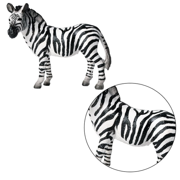 ETEREAUTY Wild Animal Model Zebra Decoration with Excellent Craftsmanship for Photo Props