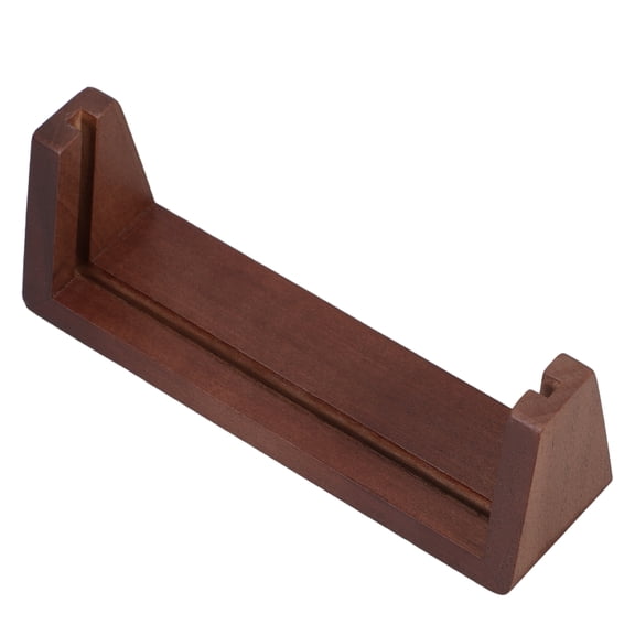 ETEREAUTY Natural Wood Desktop Calendar Stand Black Smooth Edges for Photo Cards and Notes