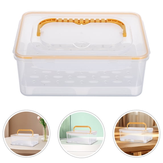 ETEREAUTY Elegant Glassware Storage Container for Wine and Shot Glasses with Handle