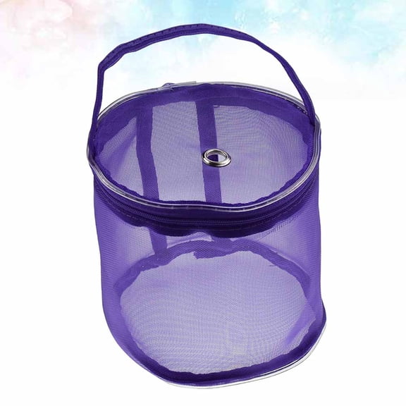 ETEREAUTY Yarn Case Storage Bag Purple Nylon 1Pack
