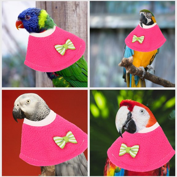 ETEREAUTY parrot collar with Non-interference Polar Fleece for Injury Recovery 1Pack