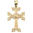 thumbnail image 1 of ETERNITY "KHACHKAR" ARMENIAN CROSS YELLOW GOLD PENDANT NECKLACE (LARGE) :  14K  Pendant with 20" chain, 1 of 1